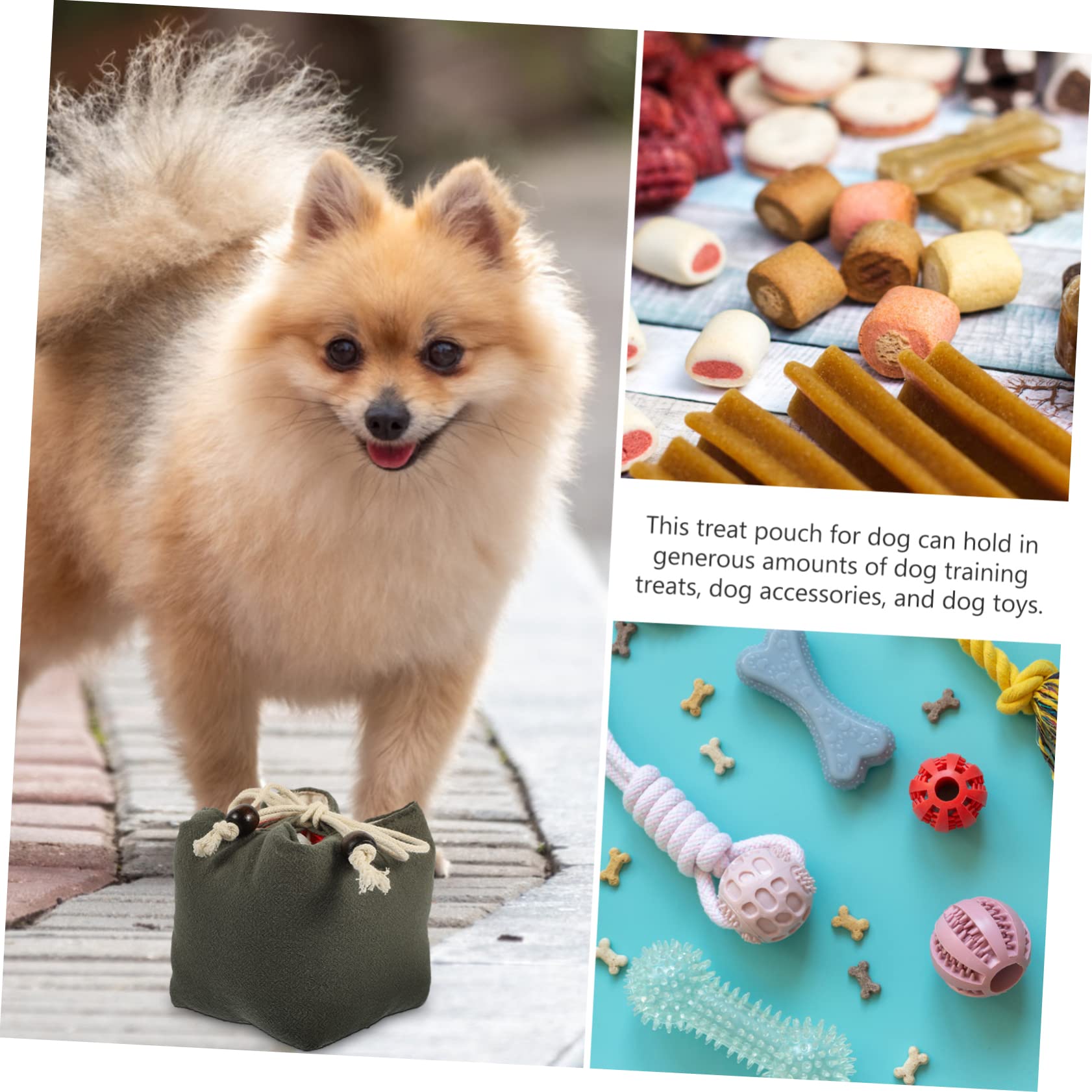 POPETPOP 5st Hund Snack Tasche Snackbeutel Für Hunde Bauchtasche Für Hundeleckerli Leckerlibeutel Für Welpen Spenderbehälter Trainingsbeutel Für Welpen Klicker Stoff Kotbeutel Strahlport