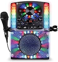 Vista 1 de Singing Machine SML625BTBKD Karaoke Machine, Portable Bluetooth CD+G Karaoke System, Black