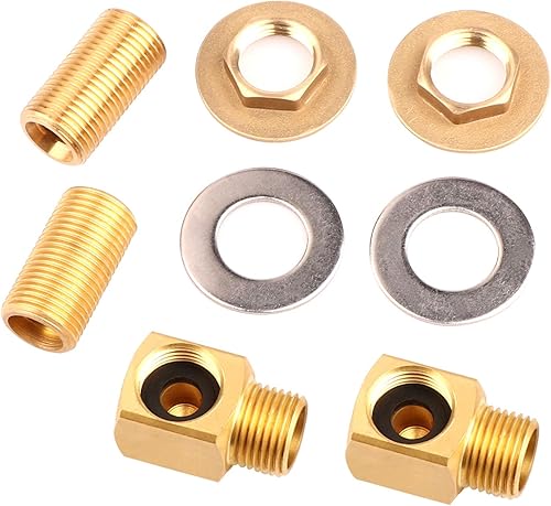 Miniatura 4 de KWODE Kit de instalación de grifo de montaje en pared para grifo de fregadero comercial, kit de montaje contra salpicaduras para preparación de