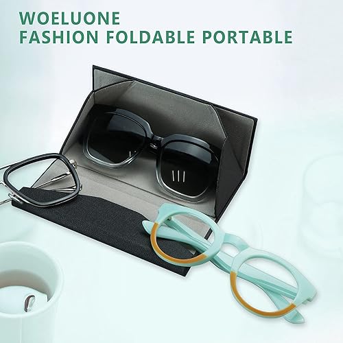 Miniatura 6 de Funda rígida para gafas con diseño plegable, funda portátil para gafas de sol para protección de gafas, ligera