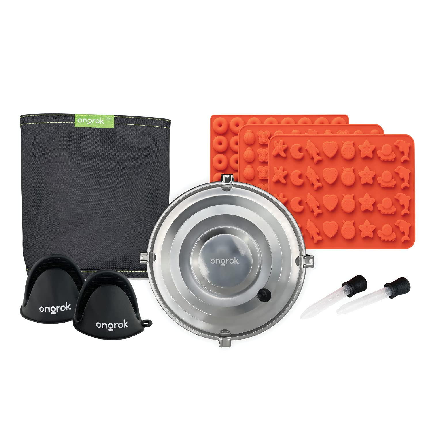 Decarboxylator Box by ONGROK, kit de Decarb manual completo con accesorios de infusión, apto para lavavajillas y horno