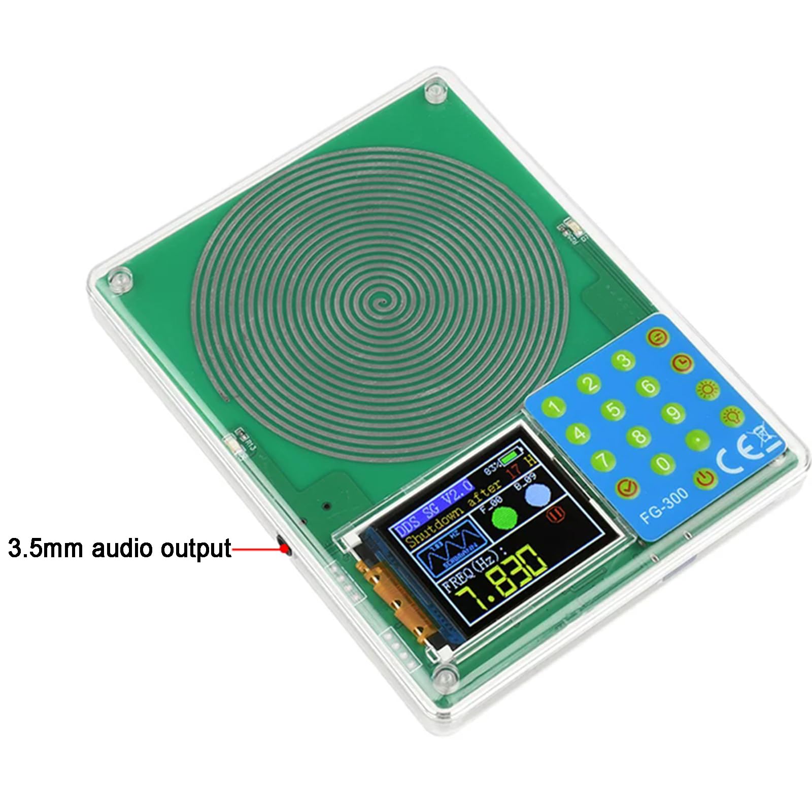 Generador De Ondas Schumann, Generador De Resonancia De Onda Sinusoidal Ajustable De 0,001 Hz A 200 Khz, Frecuencia Ultrabaja De 7,83 Hz, con 13 Salidas De Forma De Onda, para Pruebas
