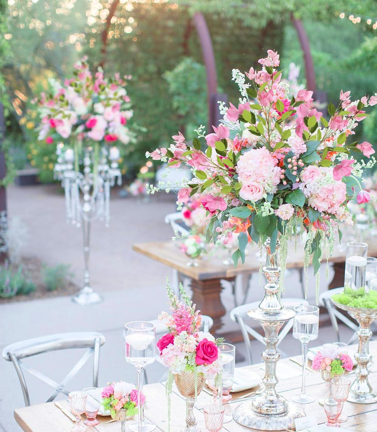 IPOPU 31" Bougainvillea Artificial Flowers 4Pcs Real Touch Bougainvillea Faux Flowers Artificial Branches for Home Decor Table Centerpiece Wall Decorations (Rose Red) - Image 6