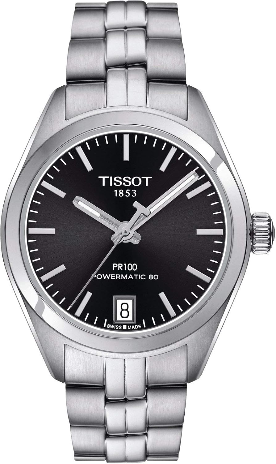 Amazon.com: Tissot Womens PR 100 Powermatic 80 316L Stainless Steel case  Swiss Automatic Watch, Grey, Stainless Steel, 16 (T1012071105100) :  Clothing, Shoes \u0026 Jewelry