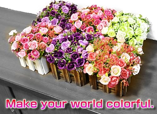 Miniatura 5 de BEADY Mini diamante rosa artificial planta de casa flor artificial fotocatalizador verde falso decoración del hogar regalo celebración flor valla