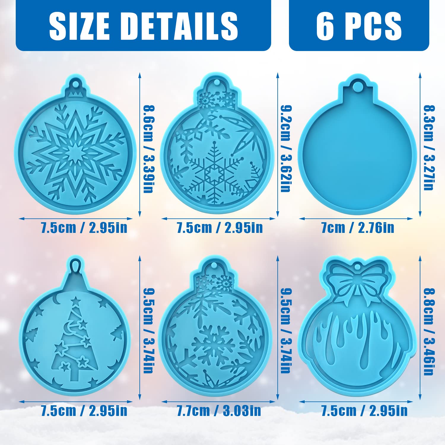 Stampi In Silicone Natalizi Per Colata | Confezione Da 4, Per Candele, Resina, Gesso, Decorazioni Fai-da-te