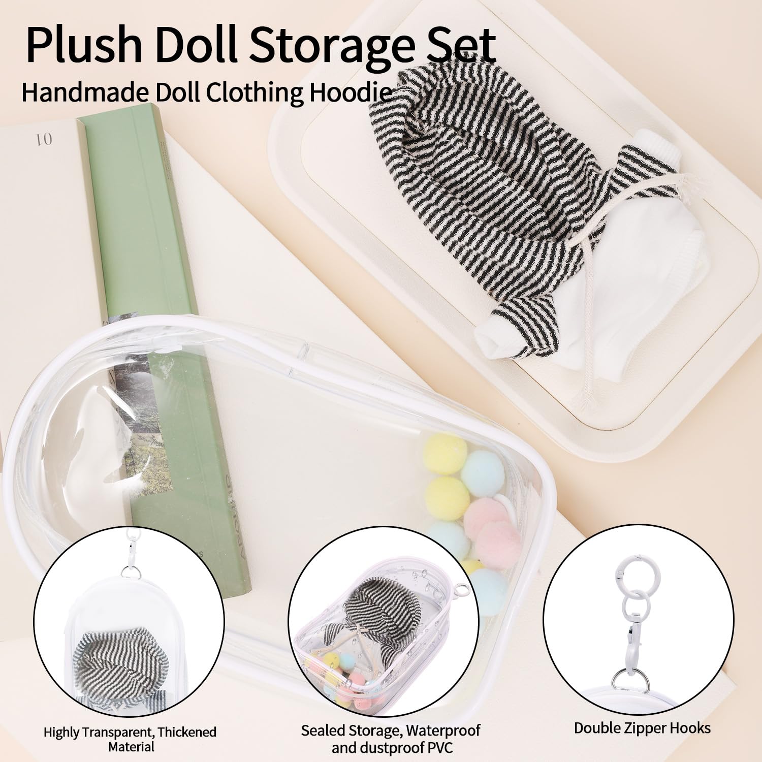 17cm Doll Hoodie Clothes Set - Image 4