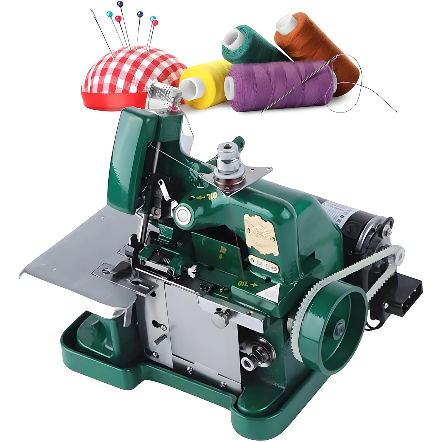 FHRKA Handheld Coverstitch,Serger Sewing Machine,Overlock Leather Sergers Machines,Overlocker Sewing Machine for Heavy Duty Fabric