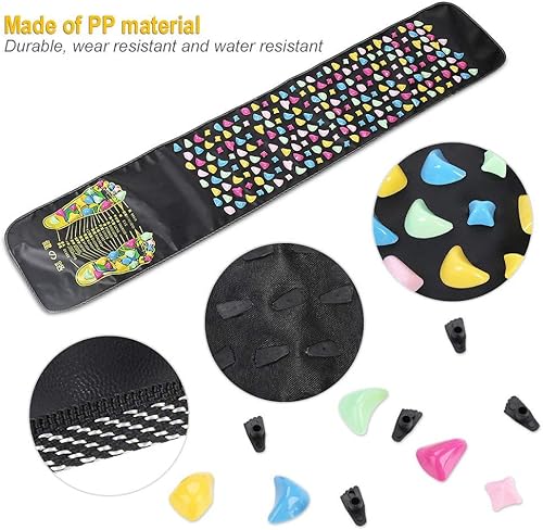 Miniatura 2 de Pongnas Alfombrilla de masaje de pies, almohadilla de masajeador de reflexología para aliviar el dolor, masajeador de pies de piedra Accupoints para