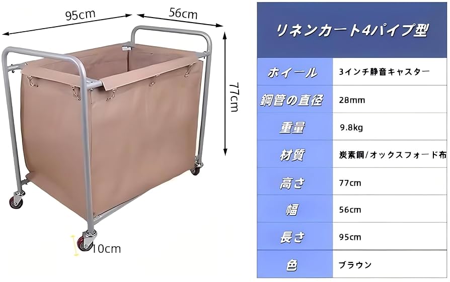 業務用ハンドトラック サービスカート リネンカート 車の掃除用多機能バッグ Amazon.co.jp: PANCY リネンカート 清掃カート サービスカート