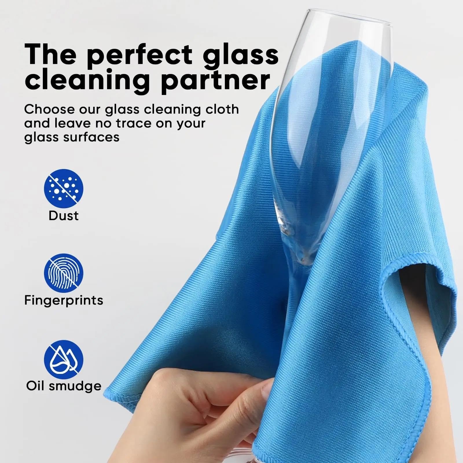Chiffon de Nettoyage en Verre Non Pelucheux Microfibre