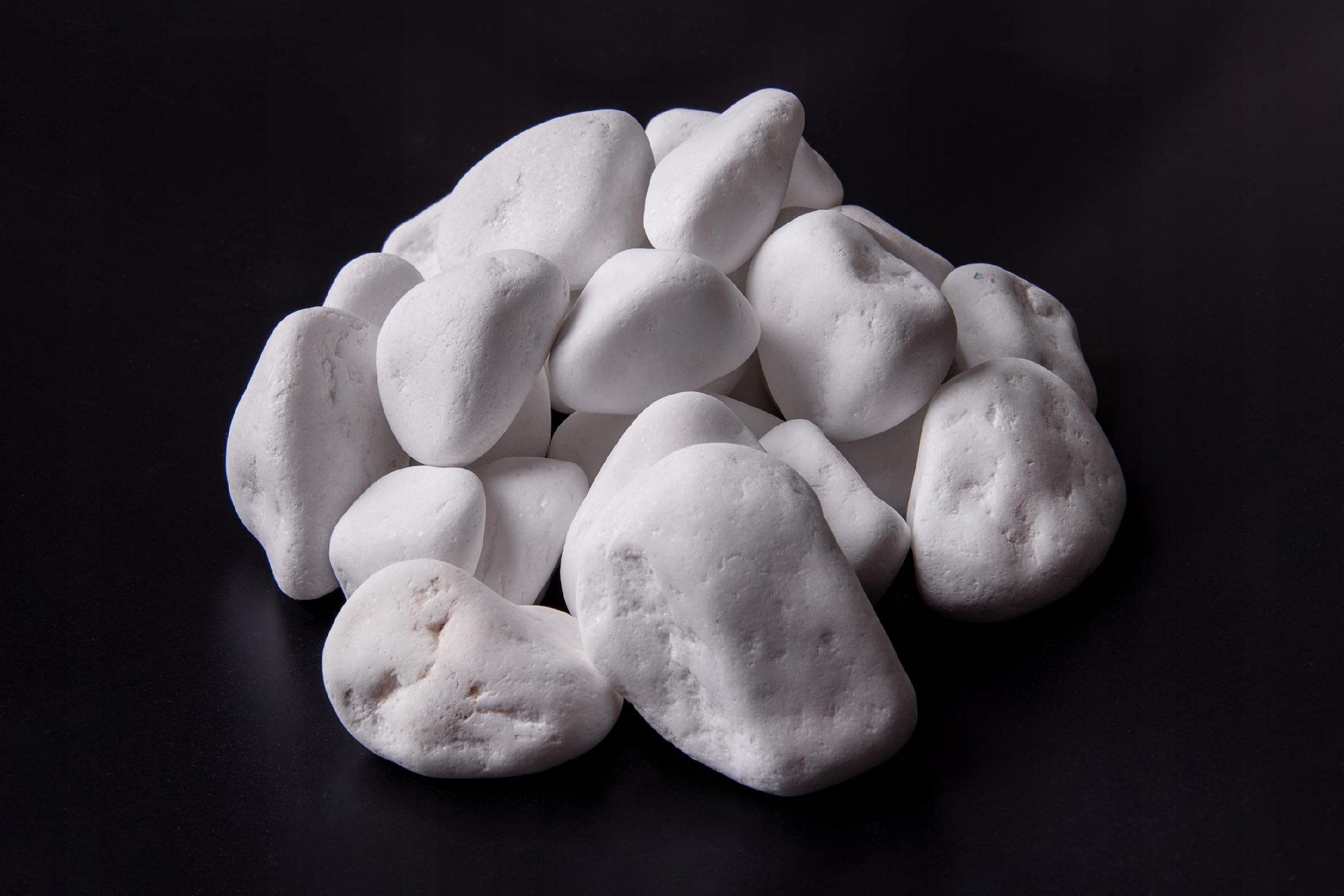 THASSOS BIAŁY OTOCZAK 3-6cm 20kg KAMIEŃ OGRODOWY