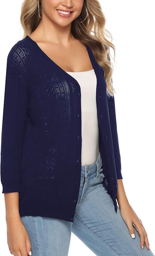 navy blue cardigan walmart