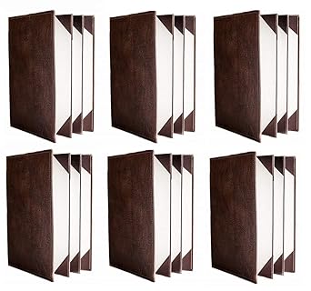 NJ Restaurant Leather Menu Covers Holders 9x12