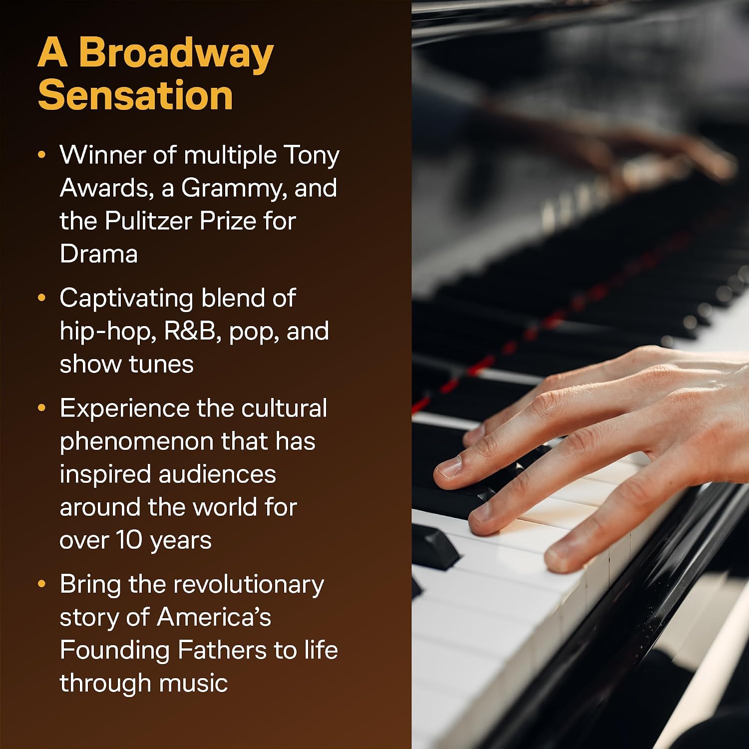 Hamilton - Beginning Piano Solo Songbook | Broadway Musical Piano Sheet Music Book for Students and Teachers | Easy Beginner Arrangements for Practice Lessons Home Learning Recitals and Performance
