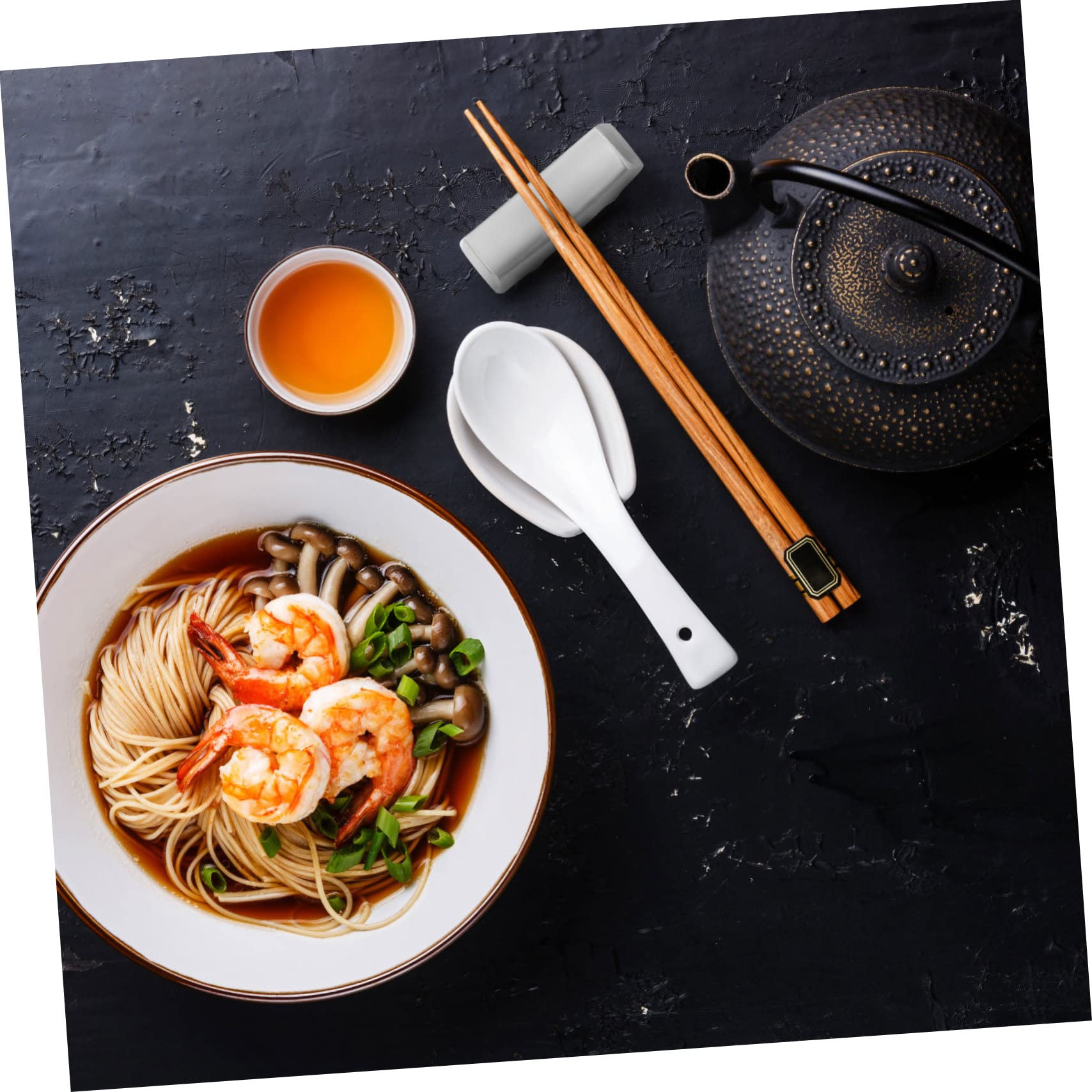 UTHCLO 4Pcs Stainless Steel Chopsticks Holder Creative Hotel Tableware Rack for Resting Chopsticks Forks Spoons Dishwasher Safe Space Saving Design