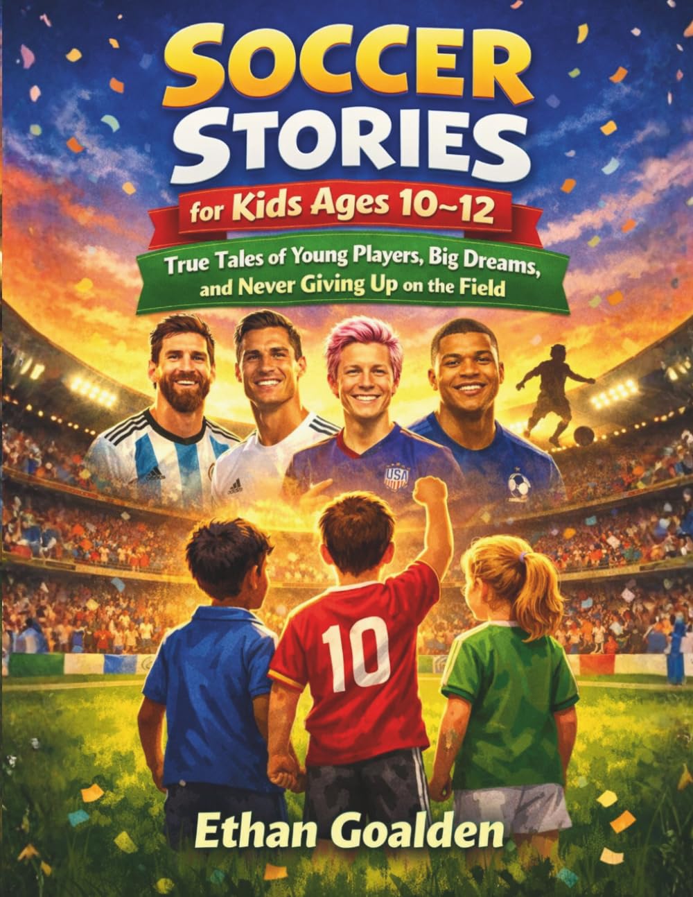 SOCCER STORIES FOR KIDS AGES 10–12: True Tales of Young Players, Big Dreams, and Never Giving Up on the Field