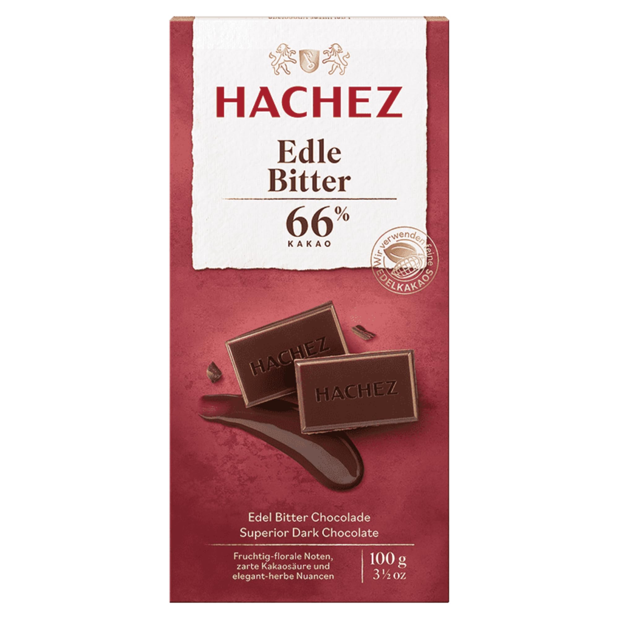 usy Bundle für Hachez Schokolade Edle Bitter 66% VPE (10x100g Tafel) + usy Block