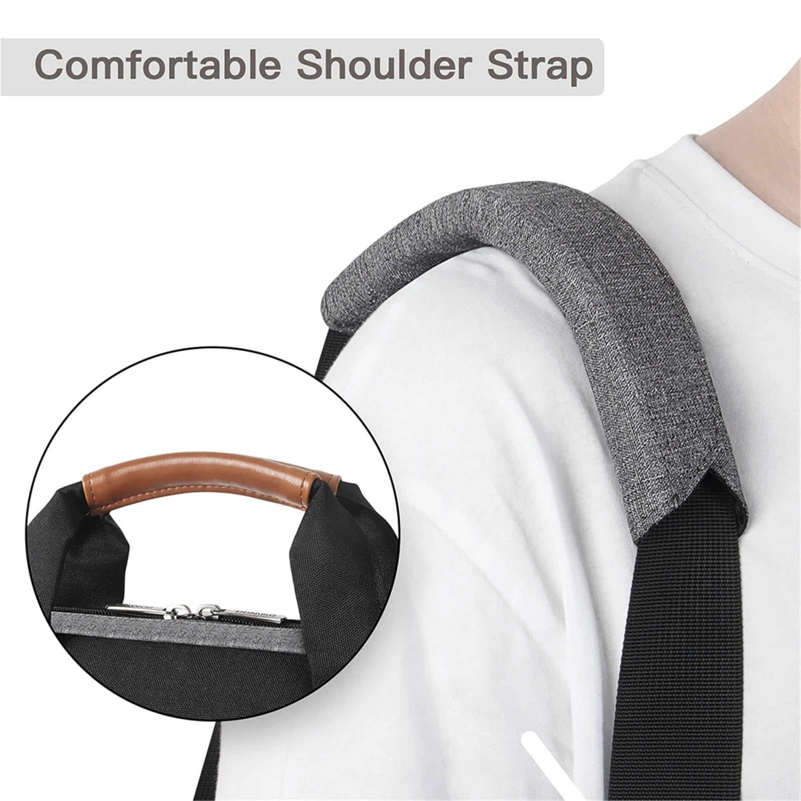 Porta Documenti Custodia for Laptop Resistente all'Acqua con Tracolla for Notebook da 15,6" e 17" Pollici, Borsa for Computer ad Alta capacità Borsa Notebook(15.6-inch)