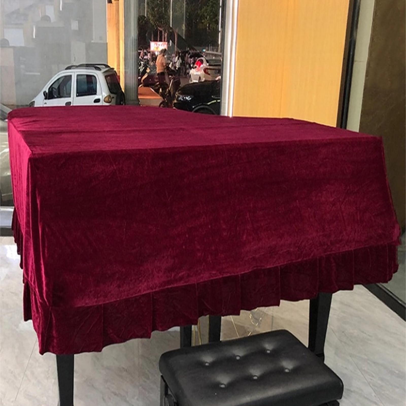 Copertura per pianoforte, impermeabile, antipolvere, per pianoforti a coda, resistente all'umidità e alla polvere, ideale per principianti pianisti e artisti