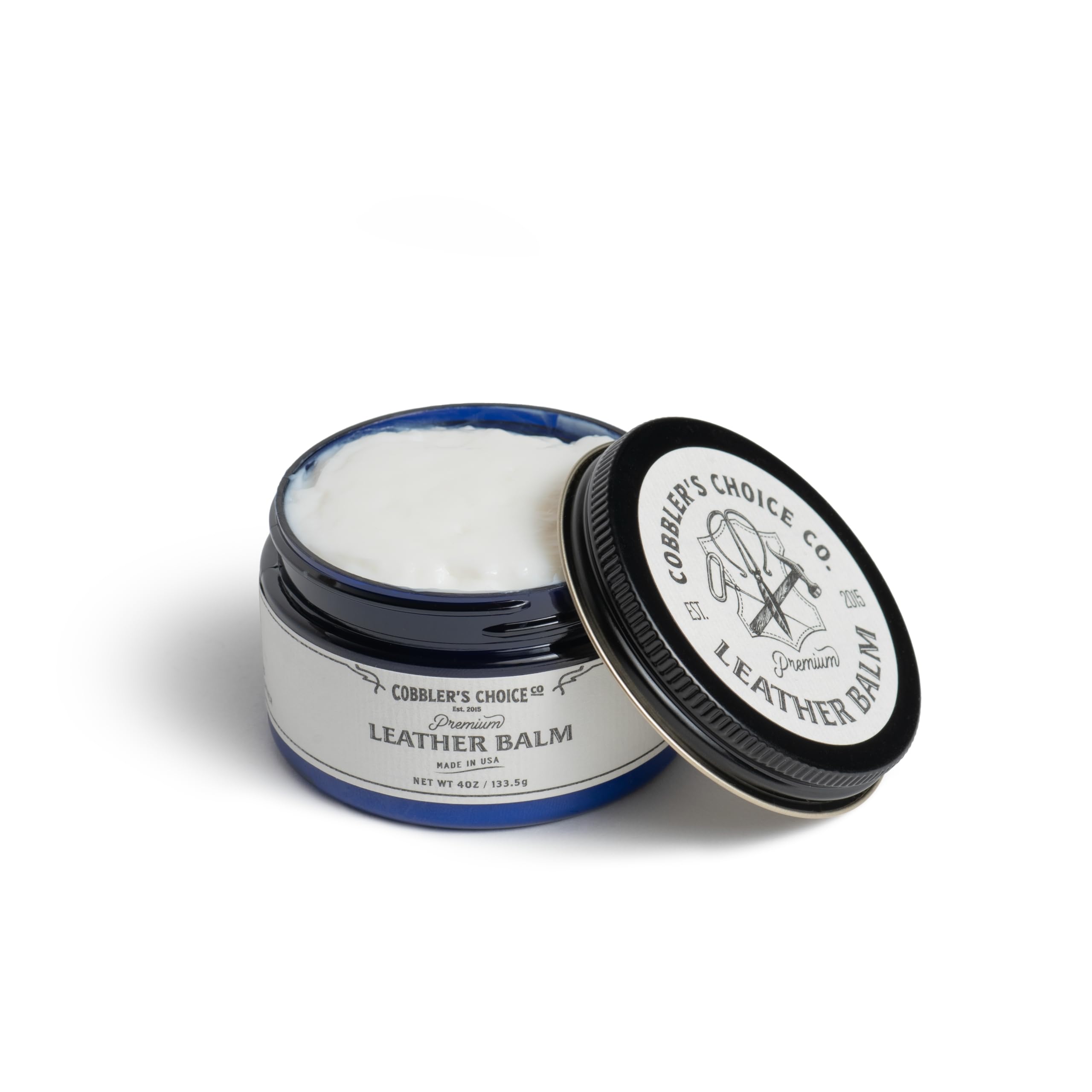 Cobbler's Choice Premium Leather Balm 4 oz - Condition & Restore Your Leather Safely and Effectively