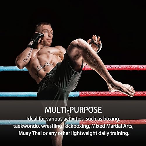 Miniatura 6 de 2 pares de guantes de boxeo y kickboxing para hombres y mujeres, principiantes y profesionales, a prueba de golpes, de cuero, juego de guantes de