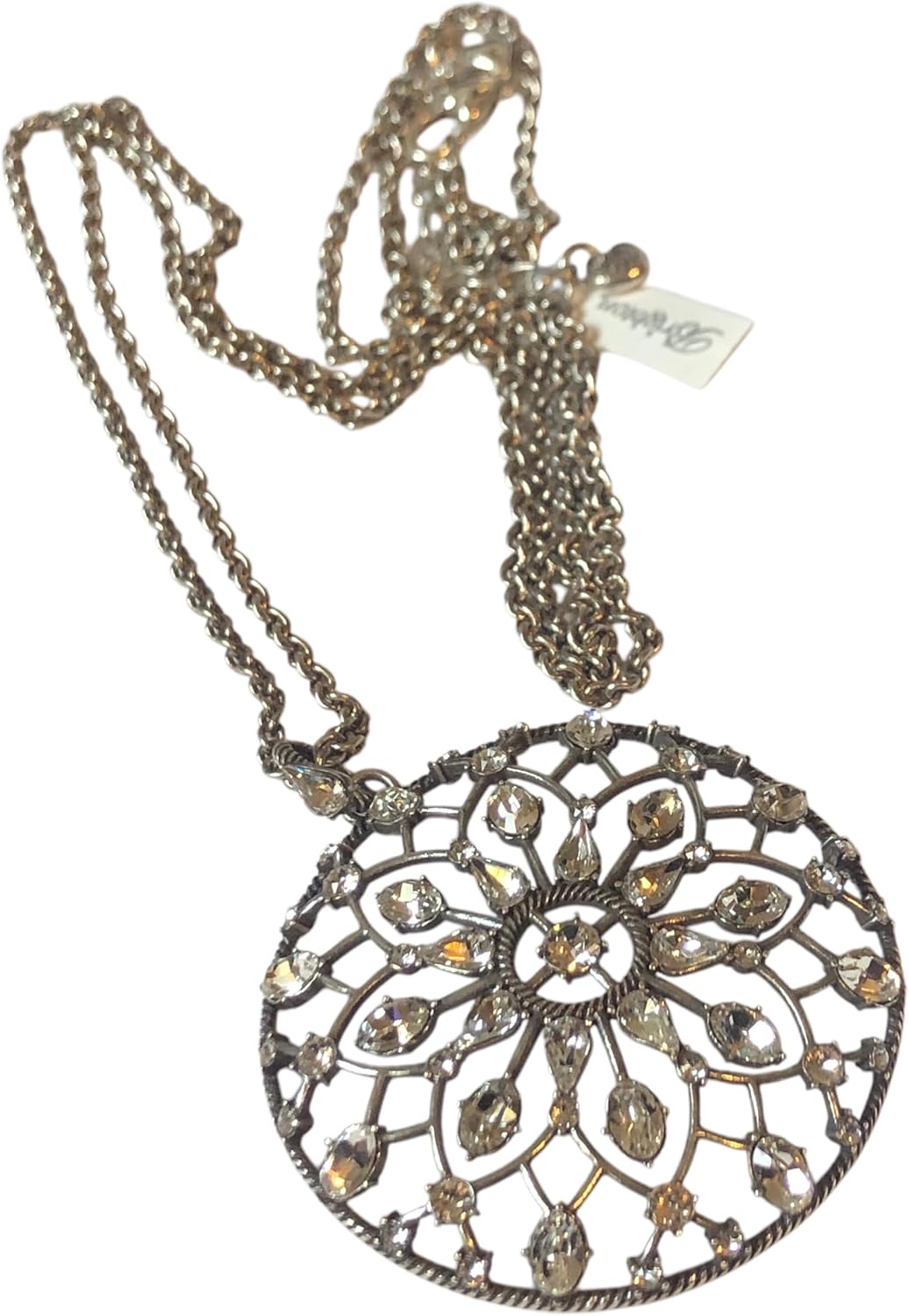 Brighton One Love Circle Convertible Necklace Clear Style JL8620