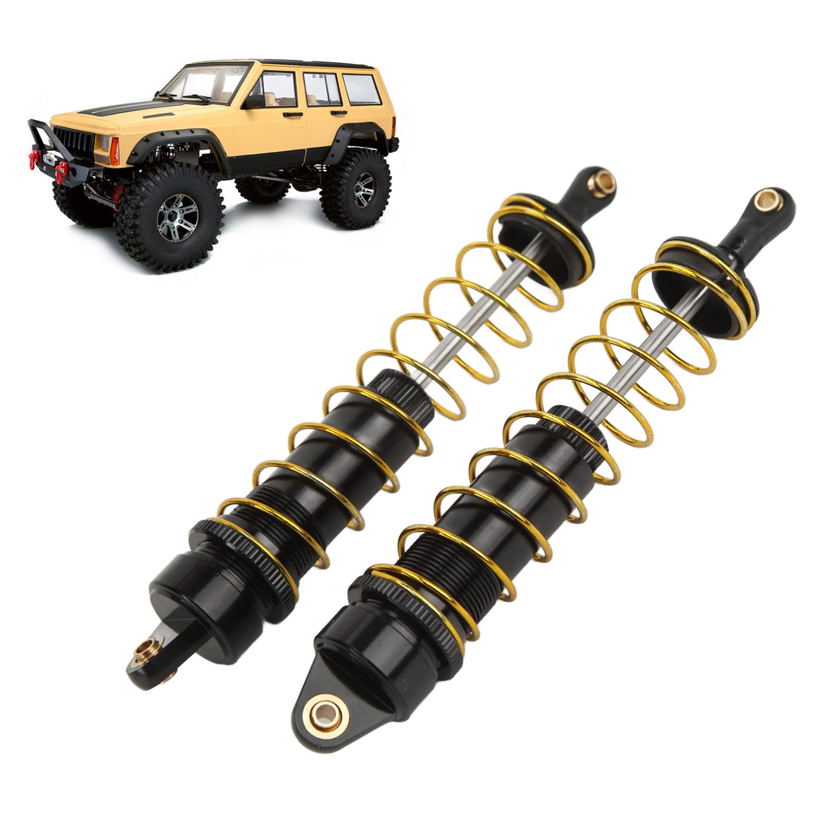 Amortisseur RC à pression d'huile réglable avec ressorts pour voiture sur chenilles Axial SCX10 90046 AXI03007 1/10 RC 115 mm (noir) | Leroy Merlin Amortisseur RC à pression d'huile réglable avec ressorts pour voiture sur chenilles Axial SCX10 90046 AXI03007 1/10 RC 115 mm (noir) | Leroy Merlin
