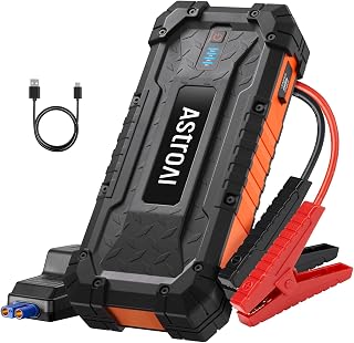 AstroAI S8 Ultra 4000A Car Jump Starter for All Gas & 12L Diesel Engines | 12V Power Bank, USB-C Ports, 3-Mode Flashlight