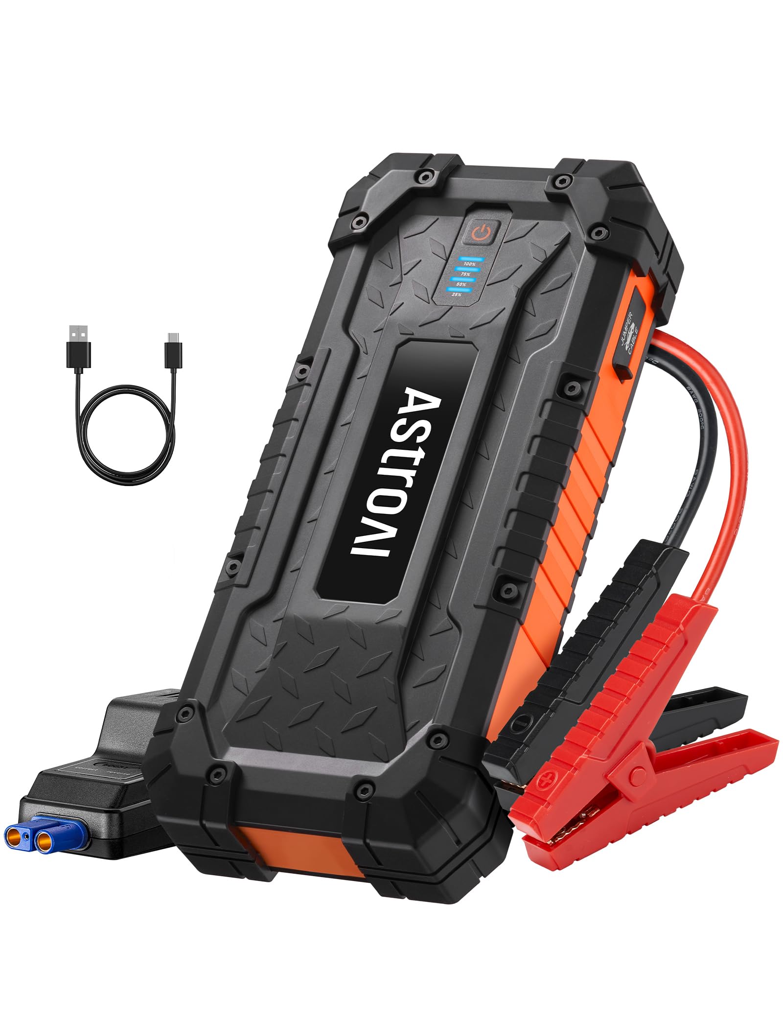 S8 Ultra Jump Starter Battery Pack, 4000A Battery Jump Starter with Wall Charger for Up to 10.0L Gas & 8.0L Diesel Engines, 12V Portable Jump Box with 3 Modes Flashlight and Jumper Cable