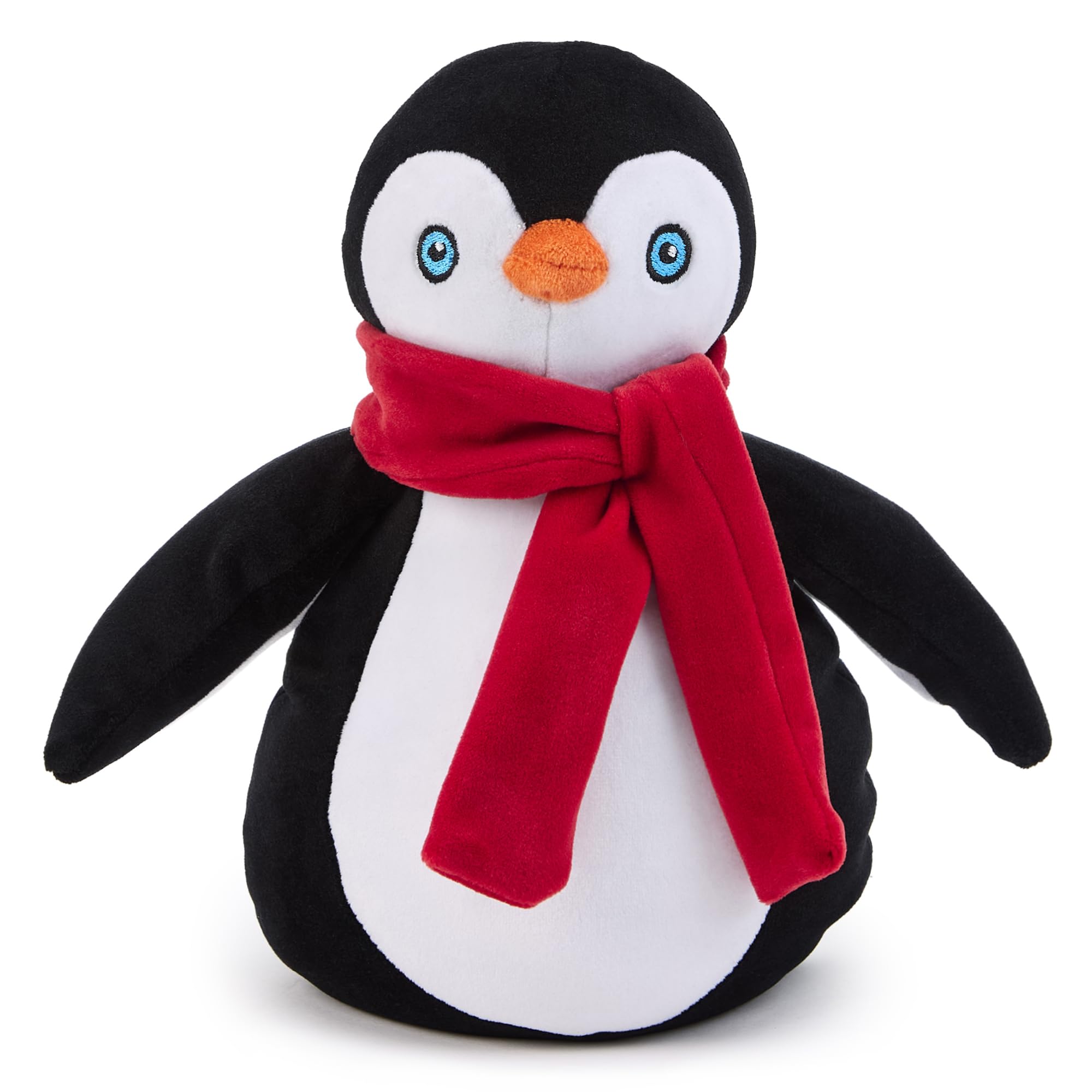 CULASIGN Peluche Pinguino Con Cappellino A Forma Di Pesce – Morbido Cuscino Per Bambini, 30 Cm, Regalo Di Natale