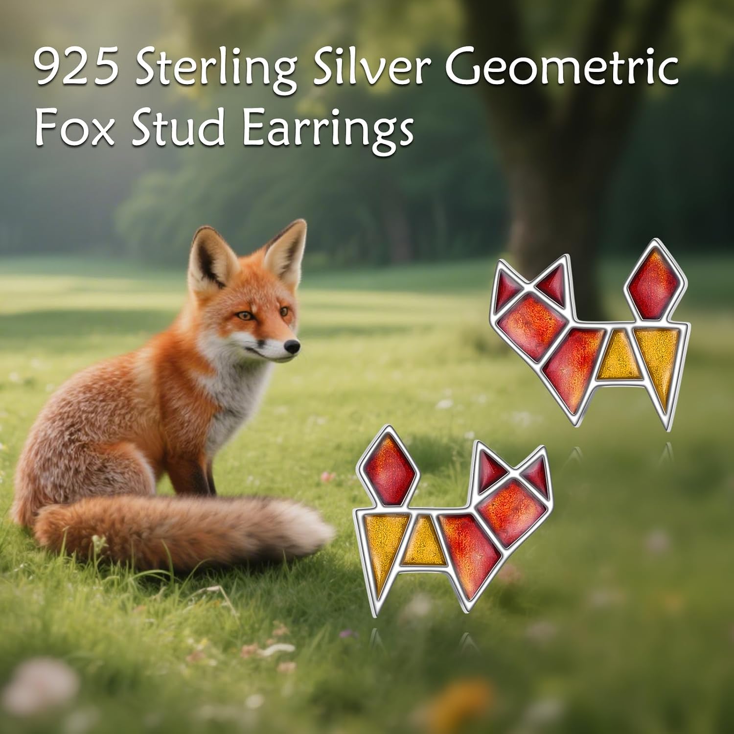Axolotl/Fox/Penguin/Bunny/Bee Earrings 925 Sterling Silver Animal Stud Earrings Jewelry Gifts for Women