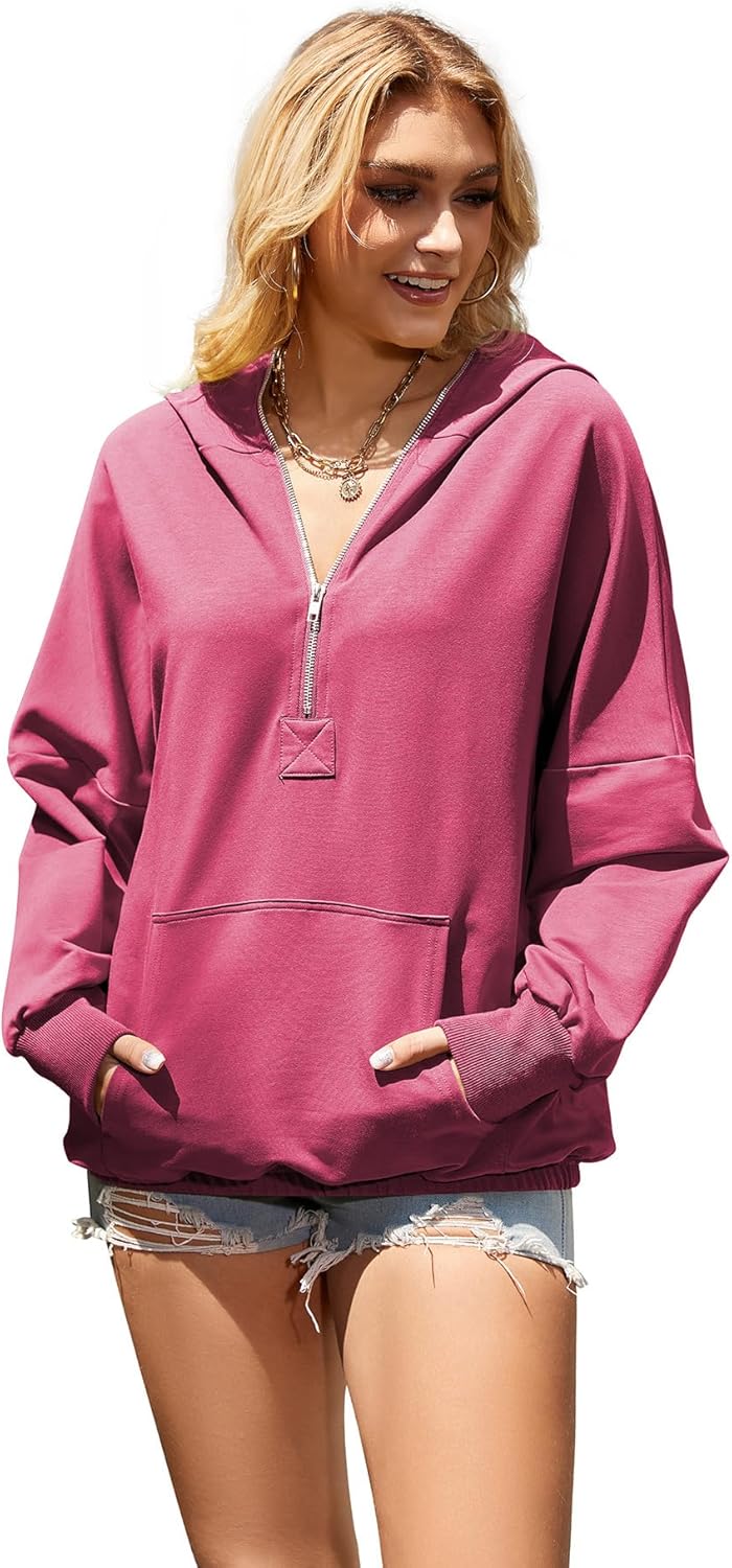 Women Fall Outfits Oversized Hoodies Sweatshirt Casual Long Sleeve Sweatshirt Pullover Zip Up Hoodies - Image 5