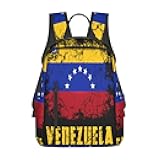 SUNNYEE Venezuelan Venezuela Flag 7-Star Casual Laptop Backpack Travel Rucksack Sports Daypack Adjustable Strap Bags with Multi-Pockets for Working Running Camping