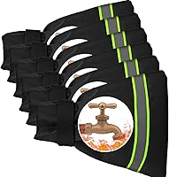 Vista 8 de Fundas para grifos de exterior para invierno, 9.8" x 6.3" cubierta de espiga aislada, fundas impermeables para boquillas de manguera para protección