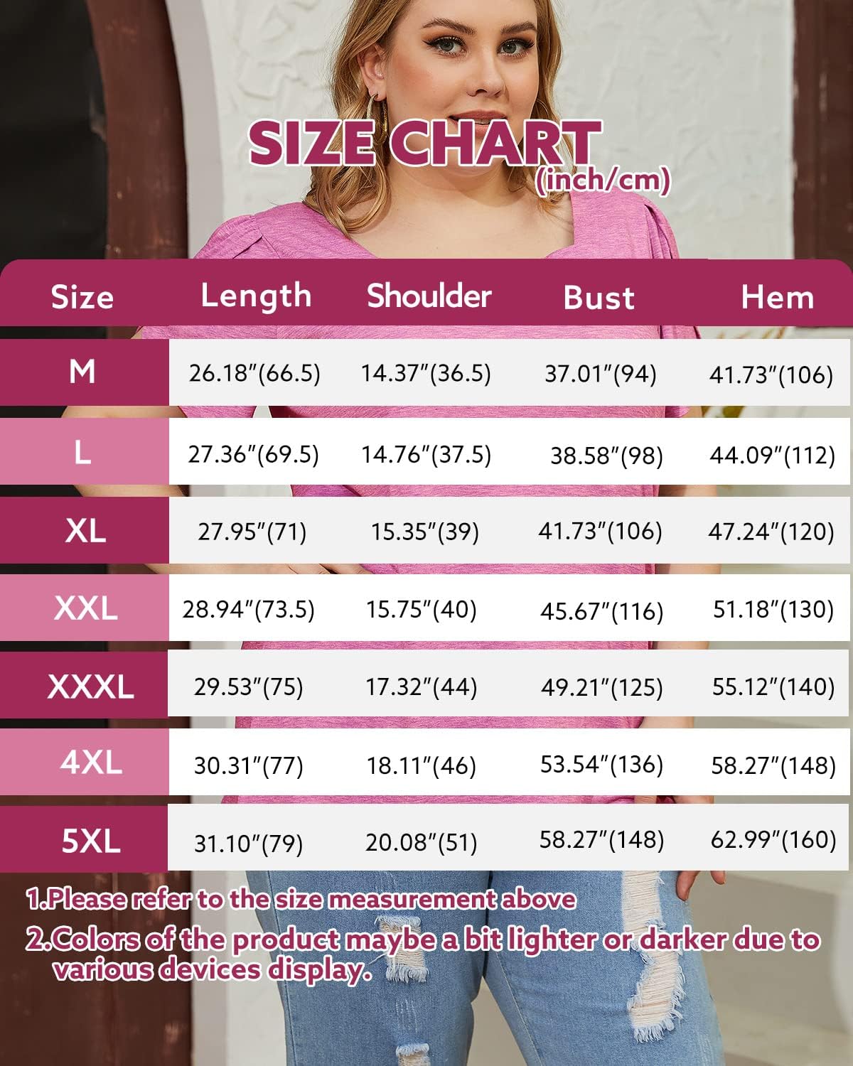 Siddhe Plus Size Tops for Women Petal Short Sleeve Square Neck Shirts Casual Trendy Blouses 2026 Spring Fashion XL-5XL - Image 6