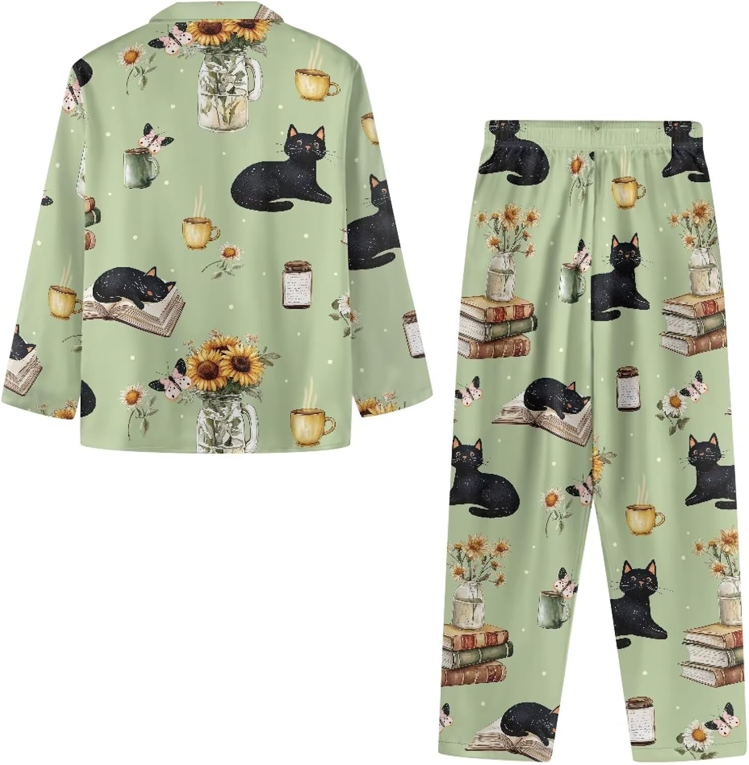 Pajama Sets for Women 2 Piece Womens Pjs Set Button Up Tops and Pants Size XS-4XL Sleepwear - Image 4