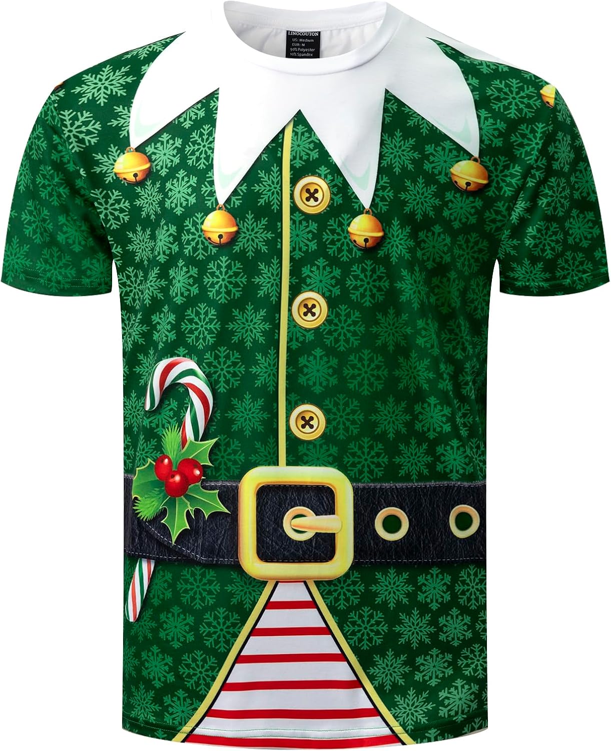 Mens Novelty Christmas Graphic T-Shirt