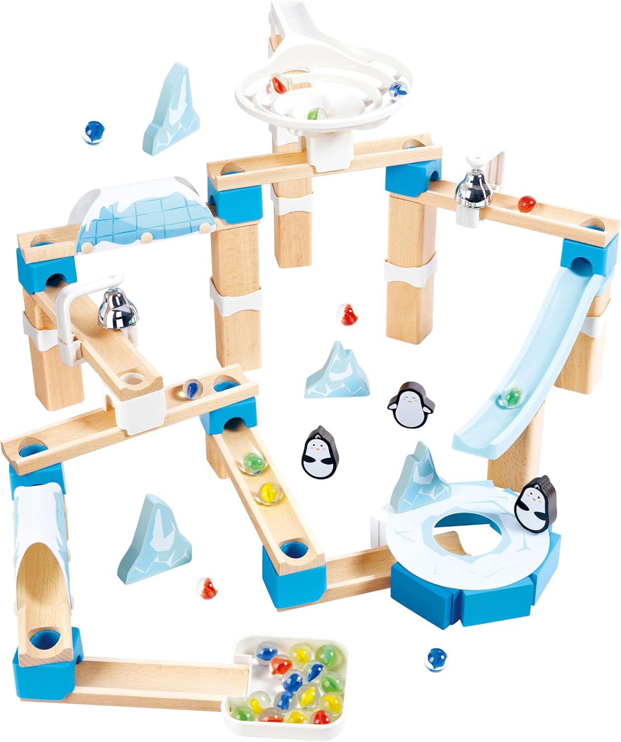 Hape Penguin Playland Marble Run Toy