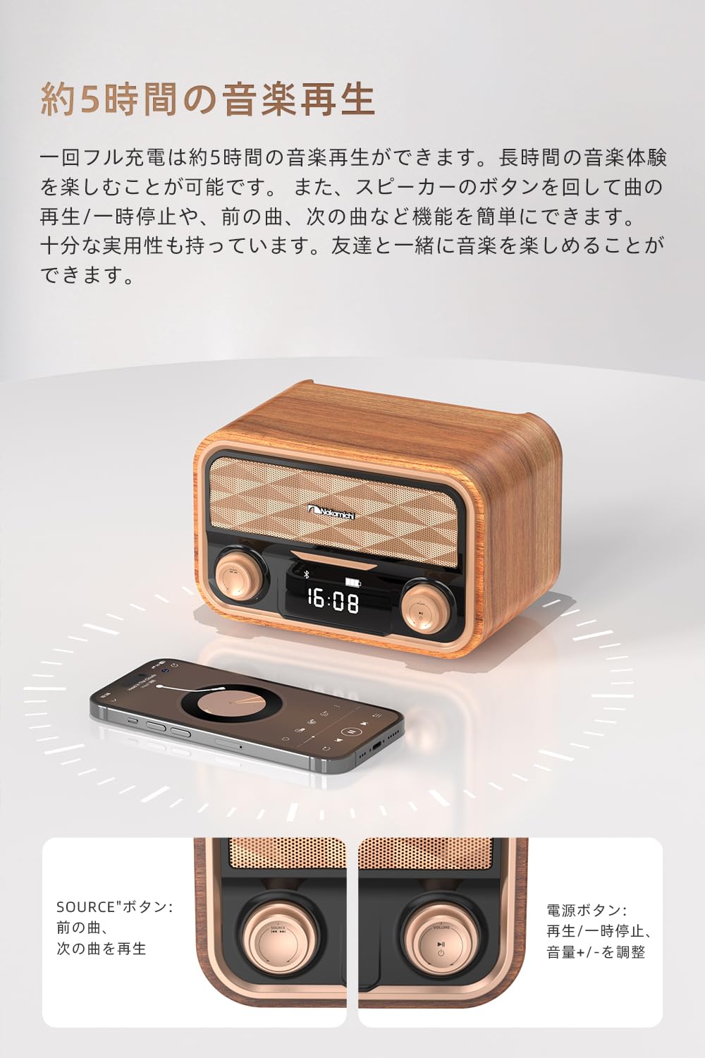 Amazon.co.jp: Nakamichi Bluetoothスピーカー 10W出力 デュアル