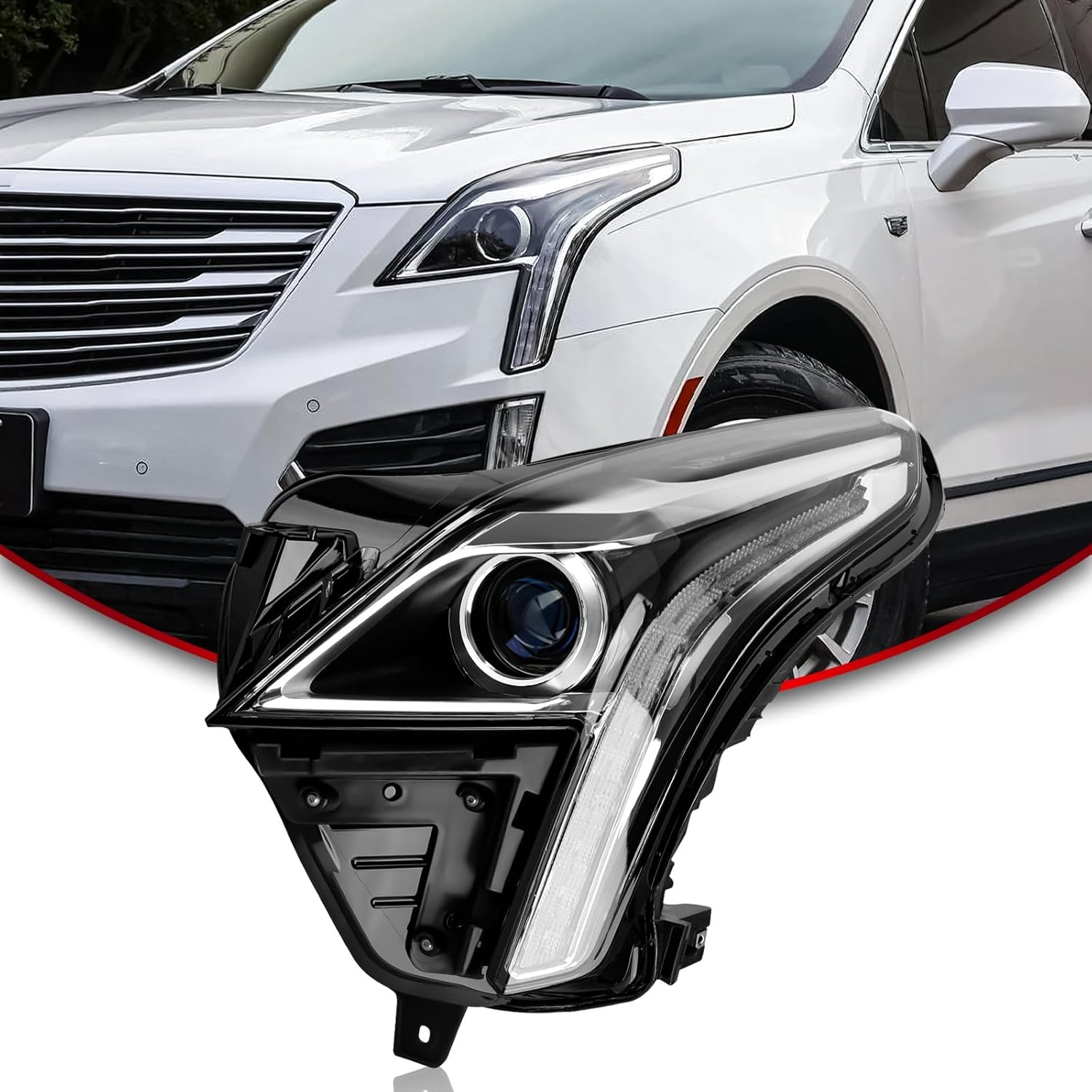 18x8 Inch Silver Aluminum Wheel Rim – Factory Restored For Cadillac XT5 2017-2018