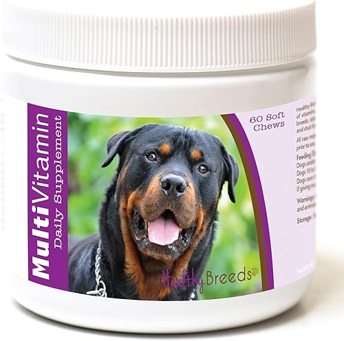 Healthy Breeds Rottweiler - Masticables suaves multivitamínicos 60 unidades