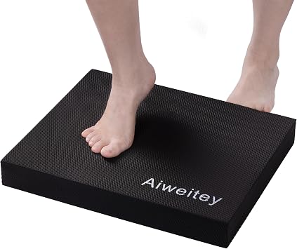 وسادة مدرب الاستقرار Aiweitey - وسادة وسادة التمرين توازن الرغوة للعلاج ، اليوغا ، التدريب على التوازن الراقص ، بيلاتيس ، واللياقة البدنية