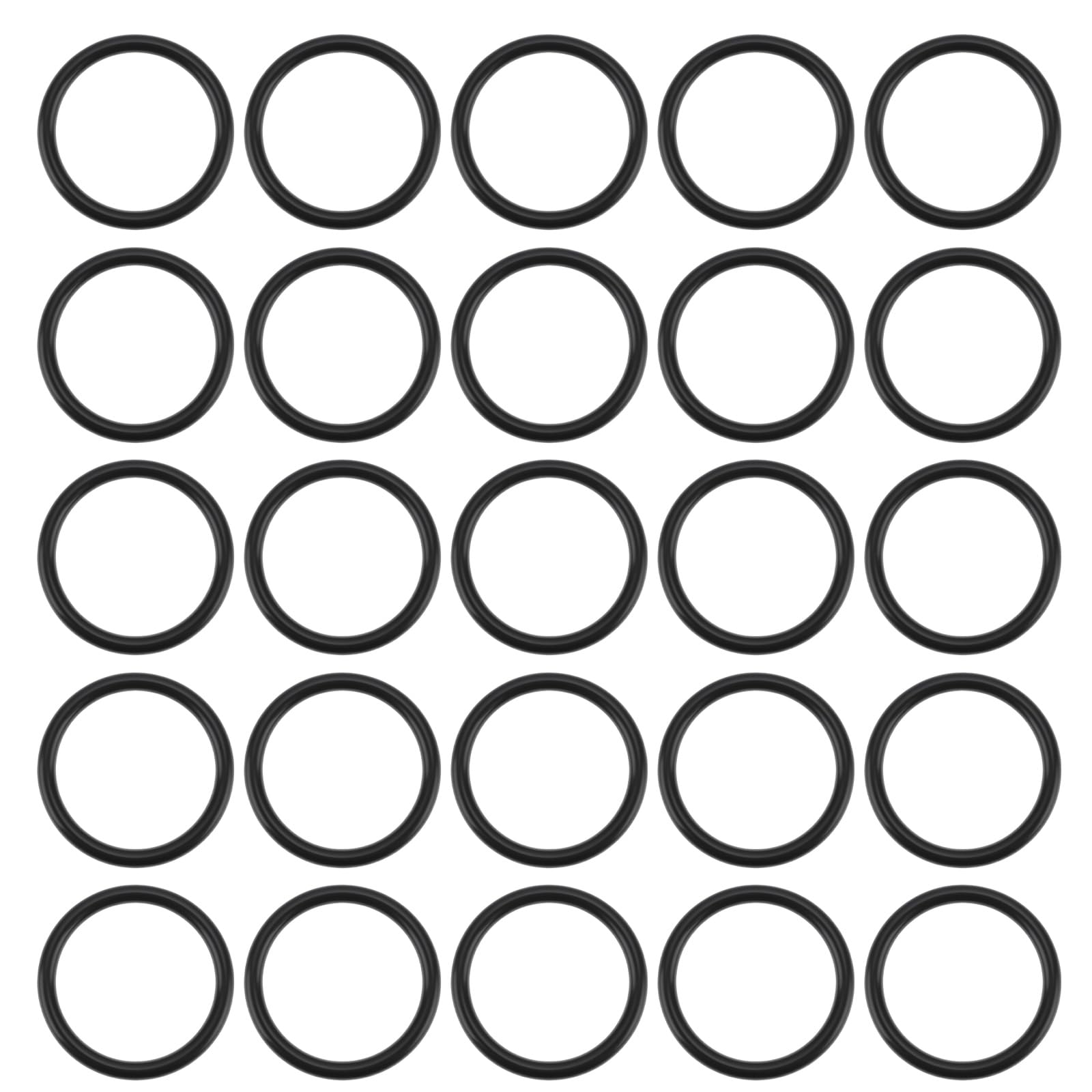 ECSiNG 50x Nitrile Rubber O Rings 22.4mmx2.65mm Compatible with Gardena V1 to V3 Valve Box 1254-20