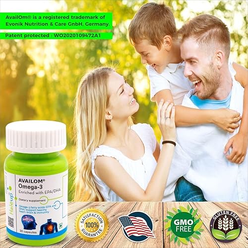 Miniatura 5 de Omega 3, 500 mg  Evonik Germany II Enriquecido con EPADHA  Corazón Saludable  Cerebro  Inmunidad (paquete de 1)