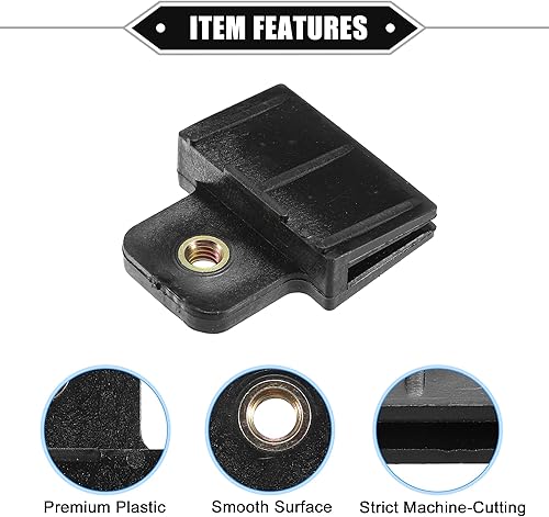 Miniatura 4 de VekAuto 2 clips de retención de canal de vidrio para puerta de ventana, 1.73 x 1.57 x 0.51 pulgadas, clip de marco universal para automóvil, camión,