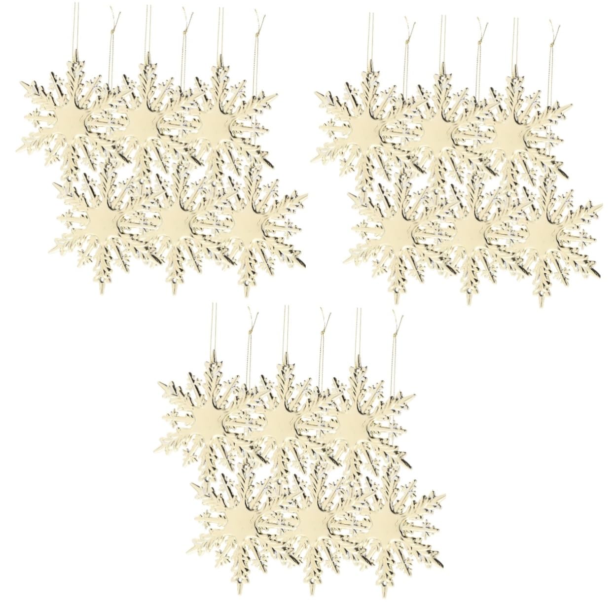 Cabilock 18piezas Adornos Colgantes para Árbol De Navidad Decoraciones Navideñas para Ventanas y Paredes Accesorios Reutilizables De Diseño y Ecológico