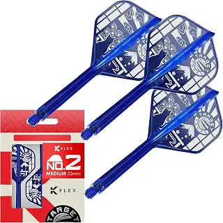 TARGET JAPAN(ターゲットジャパン) K-FLEX FLIGHT BLUE JPN LIMITED VERSION | K-Flex ジャパンリミテッド, 3個入り, ダーツアクセサリー