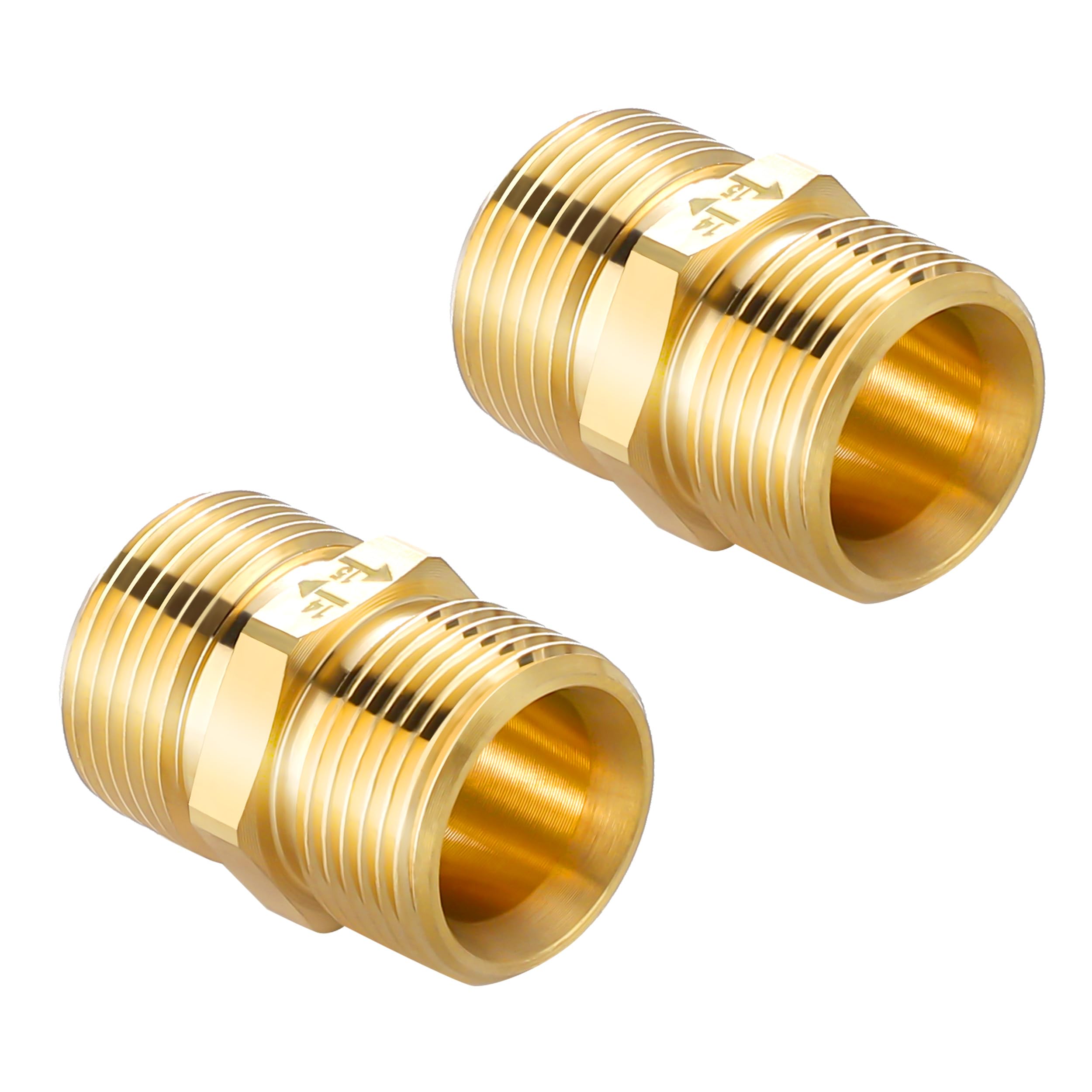 Adaptateur nettoyeur haute pression 4500 psi en laiton mâle M22 15 mm vers 14 mm