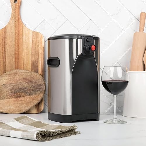 Miniatura 2 de Boxxle Dispensador de vino de acero inoxidable 3L - Elegante, eficiente, sostenible - Mantiene el vino fresco durante 6 semanas - Disfruta del vino